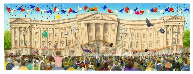 Illustration for Buckingham Palace Jubilee Tankard